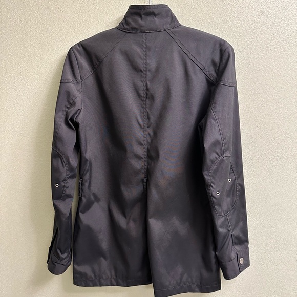 Kenneth Cole Reaction Black Rain Jacket Size Medium - Picture 3 of 11